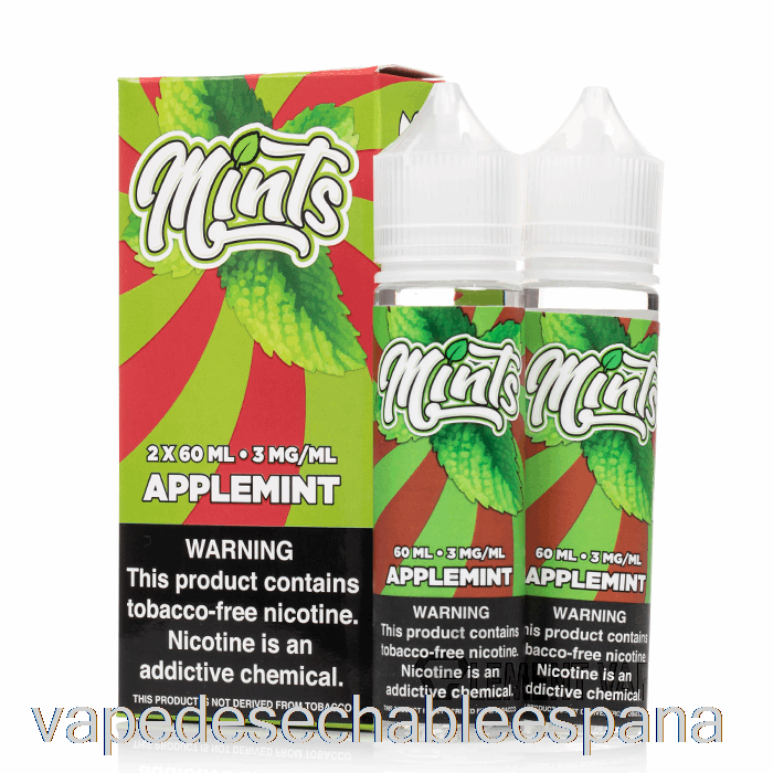 Vape Desechable España Applemint - Mints Vape Co - 120ml 3mg